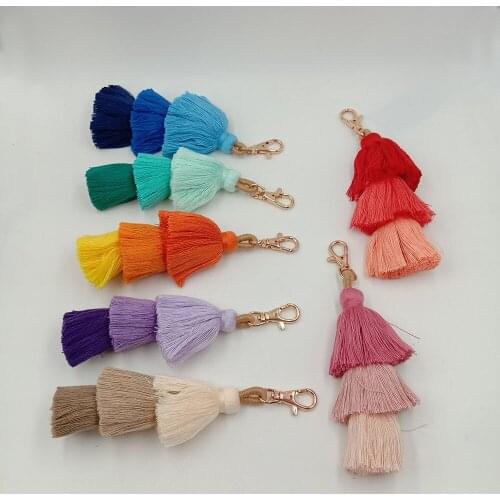 FASHION rayon tassel keychain, 16 cm diy tassel for bag hanger,house decorate ,fashopn accessories