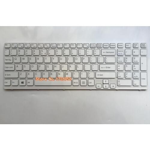 NEW KEYBOARD for Sony Vaio SVE17 SVE151D1EW SVE151D11L SVE151D11M keyboard-US white