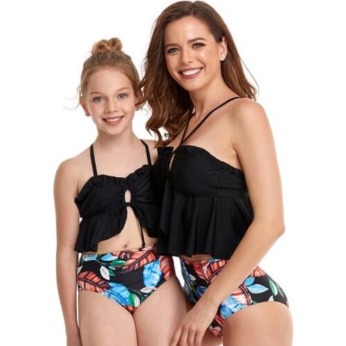 2021 new parent-child bikini cover belly split swimsuit swimwear