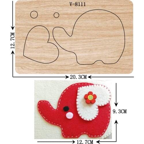 New Elephant wooden dies cutting dies for scrapbooking Multiple sizes V-8111