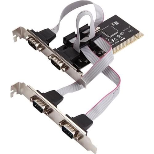 PCI to serial port COM RS232 db9 4 serial port 9pin desktop PCI expansion adapter