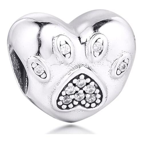 Fits Pandora Bracelet Genuine 925 Sterling Silver I Love My Pet Charms Beads for Jewelry Making kralen abalorios Wholesale F244