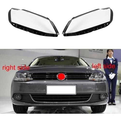 Car Headlight Transparent Lampshade Headlight Shell Cover Lens Mask for Jetta (Sagitar) 2012-2018