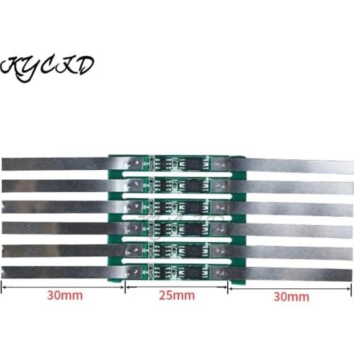 5pcs/lot 1S 3.7V 3A BMS Li-Ion Lithium 18650 Battery Protection Board with Nickel PCB PCM For 1*18650 Power Bank Charging DIY