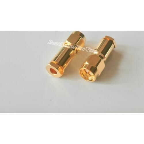 1Pcs SMA male plug clamp RG174 RG316 LMR100 cable straight RF Connector