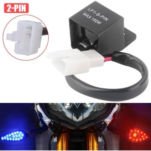 1pc Motorcycles LED Turn Light Flasher Relay Turn Signal lamp Blinker Flasher Relay 2 Pin 12V for Honda for Kawasaki for Yamaha