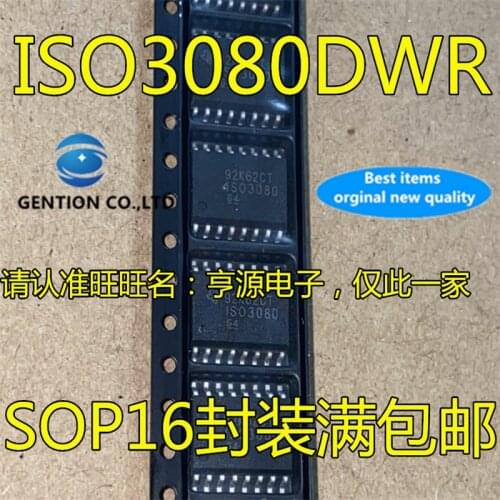 10Pcs ISO3080DW ISO3080DWR ISO3080 SOP-16 Digital Isolator chip in stock 100% new and original