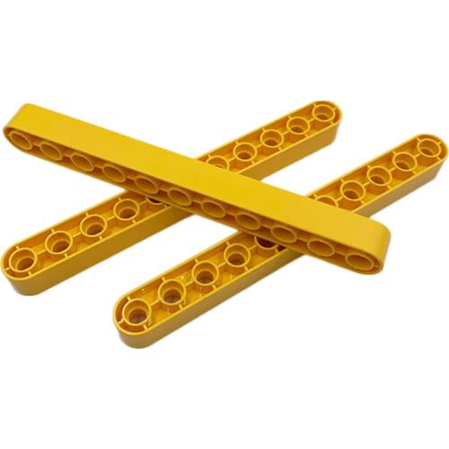 10pcs/lot Kennie Building block Parts DACTA STATICS BEAM W. 11 HOLES compatible with DUPLO BRICK NO.6525