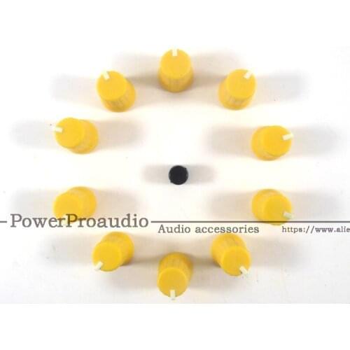 10pcs yellow Rotary Control Knob For Pioneer XDJ-RX R1 RZ AERO DJM-T1 S9 DIY DJ Yellow color