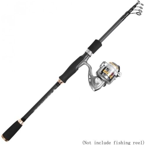 2.1m Durable Lure Fishing Rod Straight Shank 6 Section Telescopic Ultra Light Travel Fishing Pole Lure Tackle