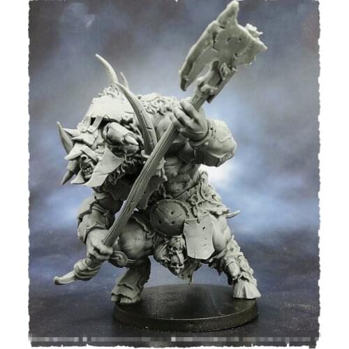 55mm Resin Figure Model kits Brute Minotaur Fantasy theme GK Unassambled Unpainted S195