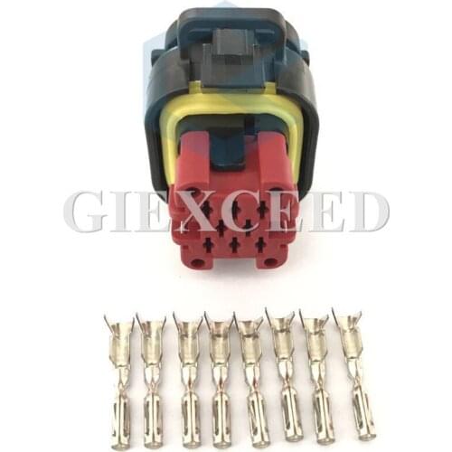 8 Pin 770520-1 Tyco AMP ECU Socket Female Waterproof Automotive Connector Plug 776286-1 With Terminals
