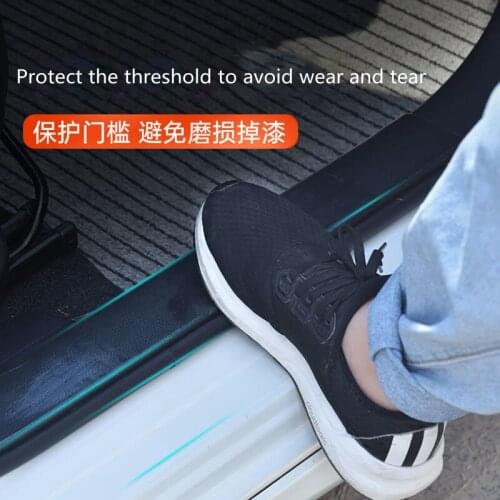 Car-Styling Auto Door Sill Protection Sticker For Hyundai Solaris I30 Elantra Tucson I10 i20 i35 IX20 IX25 IX35 Santa Fe Getz
