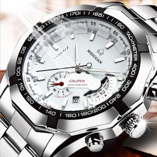 Watch Mens Non Mechanical Hollow Out watch Waterproof Luminous Calendar Fine Steel Strip Fashion Student Sports Quartz Watch