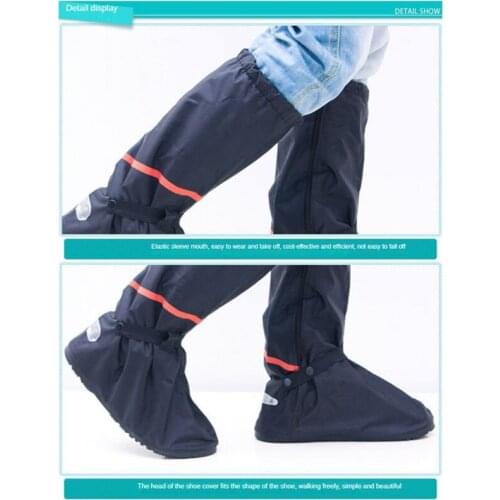 Motorcycle Rain Shoe Boot Cover Waterproof Rainproof Impermeable Mountaineering Outdoor Rainproof Shoe Cover Thickened Antiskid