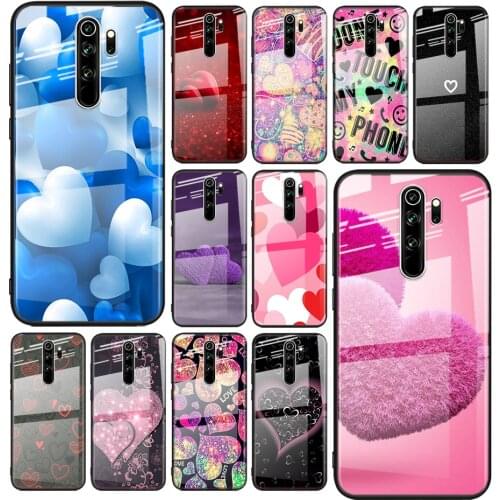 Tempered Glass Cover Animal Cute Love For Xiaomi Redmi Note 10 10S 9T 9S 9 8T 8 7 5G Pro Max Shockproof Phone Case