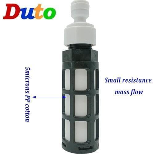 Water filter for pump and water sprayer misting system with PP contton filter inside 1/4 or 3/8inch connector for Misting System