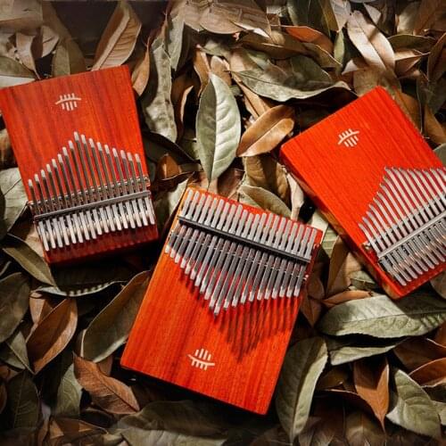 Hluru B Thumb piano 17/21 keys notes Rosewood Maple Solid Panel type Kalimba Walnut Padauk Musical instrument Opening Xylophone