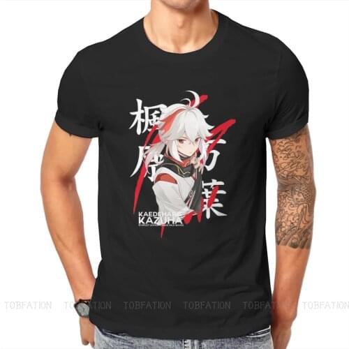 Genshin Impact Game Paimon TShirt for Men Kaedehara Kazuha Soft Leisure Tee T Shirt Novelty Trendy Loose