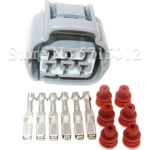 6 Hole 90980-11034 Auto Accelerator Throttle Pedal Connector Female Waterproof Socket