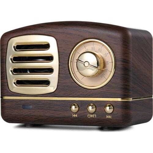 Retro Speaker HM11 Wireless Mini Speakers Loudspeaker Bass Nostalgic Heavy Bass 3D Stereo HiFi Sound TF USB AUX