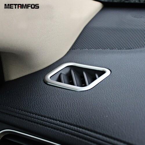 For Toyota Highlander 2015-2018 2019 Matte Air Condition Vent Outlet Cover Trim Decoration Frame Interior Car Accessories