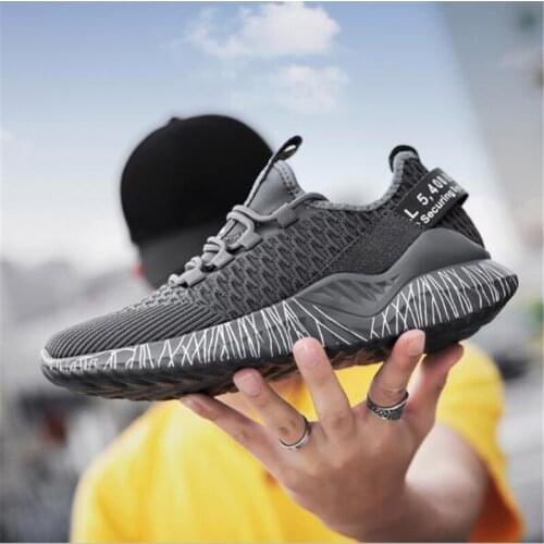 Hot Sale Man Running Shoes For Men Outdoor Breathable Sport Shoes Women Comfortable Athletic Flat Shoes Lightweight Sneakers