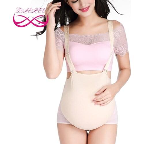 ONEFENG Pregnant Fake Silicone Artificial Belly for Cross Dressing Actor Model Women Jelly Tummy 2500g 8~9 Month Cloth Bag Style