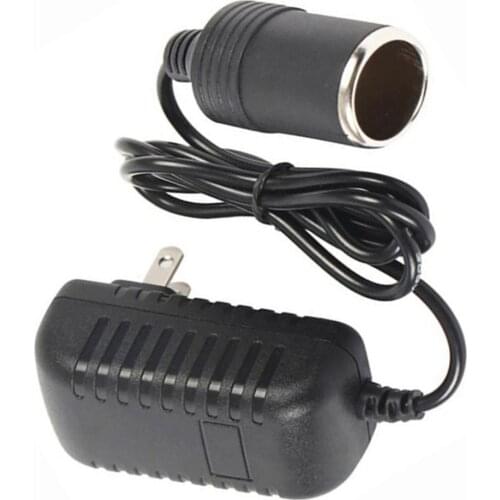 Portable Home 220V to 12V Car Lighter Socket Adapter Converter Cable