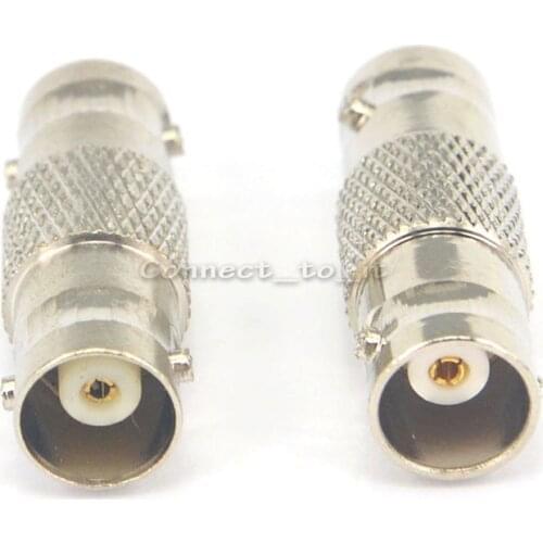 2 Pieces BNC adapter BNC Jack to BNC Jack female Straight connector adapter