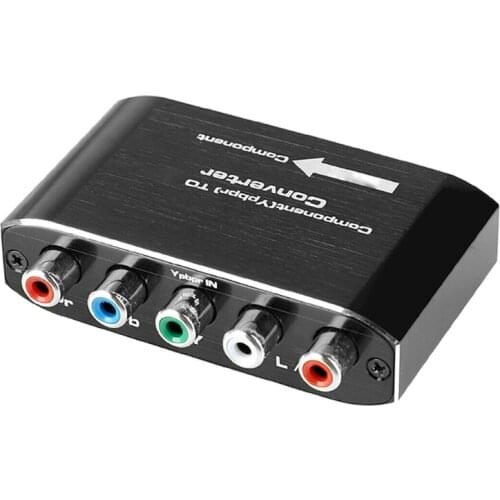 RCA Stereo Audio to HDMI Converter Component Video Composite Adapter Supporting Players Portable Audio and Video Equipment H054