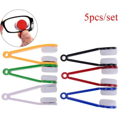 5PC/set Clean Brush Glasses Cleaner Brush Mini Sun Glasses Eyeglass Brush Cleaner Cleaning Spectacles Tool