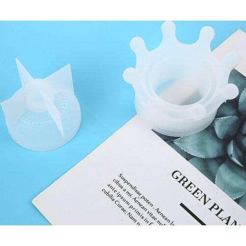 Crown Silicone Mold Jewelry Crystal Storage Box Epoxy Resin Casting Mould Jewelry Making Tools Resin Crafts