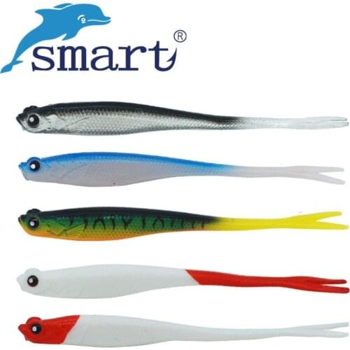 SMART 15Pcs Soft Bait 13cm 7.1g Fishing Lure Wobblers Fishing Tackle Silicone Bait Pescaria Isca Artificial Para Pesca Swimbait