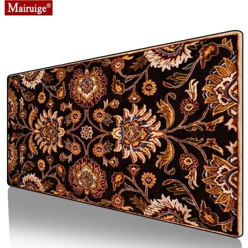 Vintage Persian Rug Bohemian Mouse Pad Gamer Desk Mat Large Keyboard Pad Gaming MousePad 90x40cm/80x30cm for Laptop Table Pads