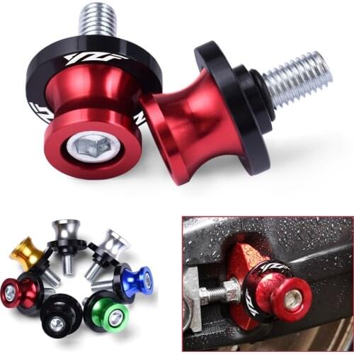 With LOGO YZF For YAMAHA YZF R1 R1M 2005-2018 2019 2020 Motorcycle Stand Screws Motorcycle Swingarm Spools Slider Stand Screws