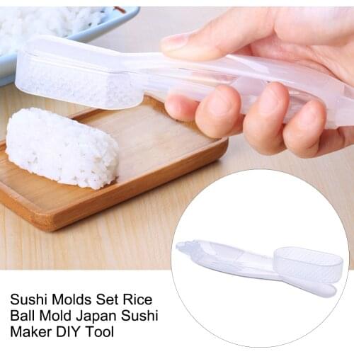 1 set Sushi Maker Onigiri Rice Ball Bento Press Maker Mold Triangle Form Mold Sushi Tools Kitchen Gadgets