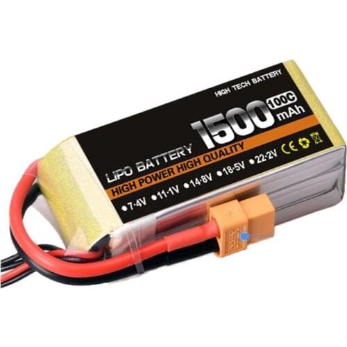 2-6s 100c 1500mah airplane model battery 100c 1500mah aeromodeling battery model aircraft li-polymer battery airplane battery