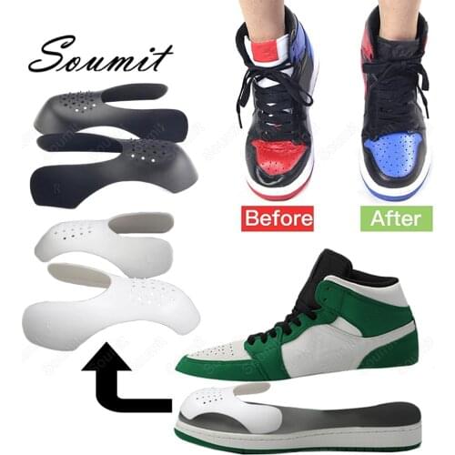 2 Pair Shoe Anti Crease Protector for Sneakers Anti Fold Basket Ball Shoes Head Protection Shoe Stretcher Expander Wholesale