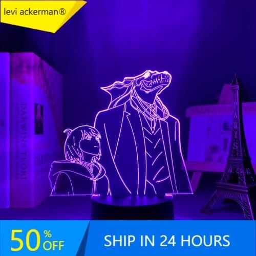 3d Lamp Anime The Ancient Magus Bride for Bedroom Decor Night Light Child Birthday Gift Manga The Ancient Magus Bride Led Light