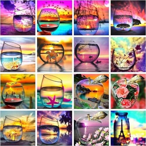 New Diy 5d Full Drill Round Square Rhinestones landspace Diamant Painting Embroidery Home Decor Handmade Gift Diamond Painting