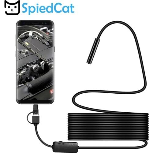 Android 8MM Lens Micro USB TypeC USB 3-in-1 Computer Endoscope Borescope Tube Waterproof USB Inspection Mini Video Camera