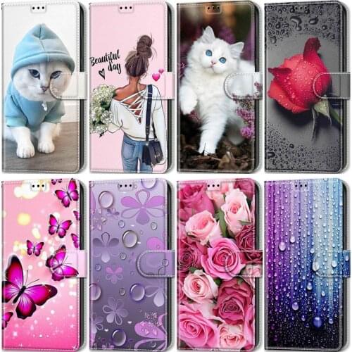 Cute Wallet Cover For Bag Redmi Note 10 Pro 10S Redmi Note 9 Pro Max 9S 9T 4 4X Mi Poco M3 Pet Flower Girls Boys Phone Case D08G
