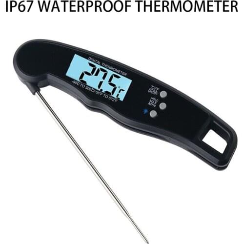Digital Probe Food Thermometer Waterproof Foldable Kitchen Thermometer Meat Thermometer BBQ Kitchen Cooking Tools