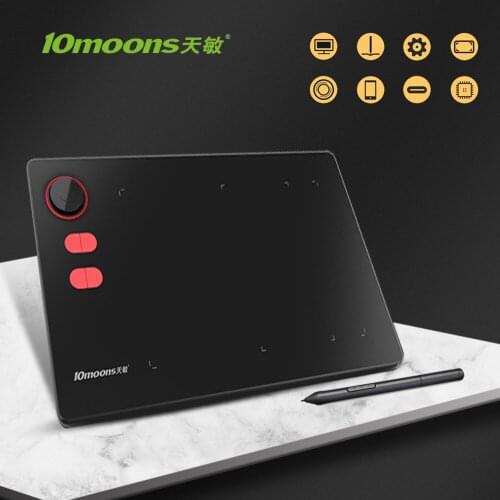 10moons Graphics Tablet G20 With Stylus Pen Writing Tablet for Drawing Support Android Windows Graphic Tablet for Laptop/Android