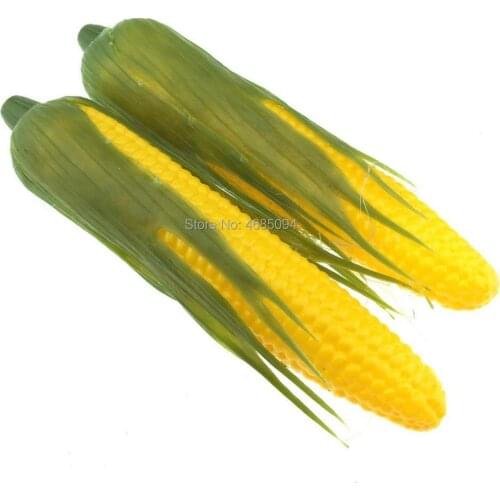 Gresorth 2pcs Artificial Lifelike Green Corn Fake Vegetable Home House Kitchen Party Christmas Decoration