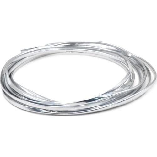 6m Chrome Moulding Trim Strip Car Door Edge Scratch Guard Protector Anti-Collision Cover Strip Roll Safety Seal Protection