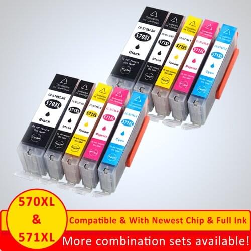 XiangYu For Canon PGI570 CLI571 Ink Cartridge For Canon PIXMA MG5750/MG5751/MG5752/MG5753/MG6850/MG6851/MG6852/MG6853/MG7750
