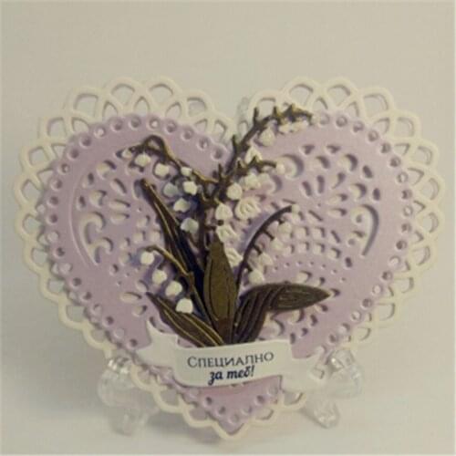 Frame Lily of the Valley Metal Cutting Dies for DIY Scrapbooking Album Paper Cards Decorative Crafts Embossing Die Cuts