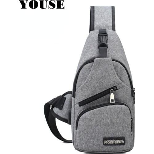 2021 Men Chest Bags USB Sports Outdoor Husband Shoulder Travel Small Messenger Waist Belt Summer Crossbody Single-strap Backpack